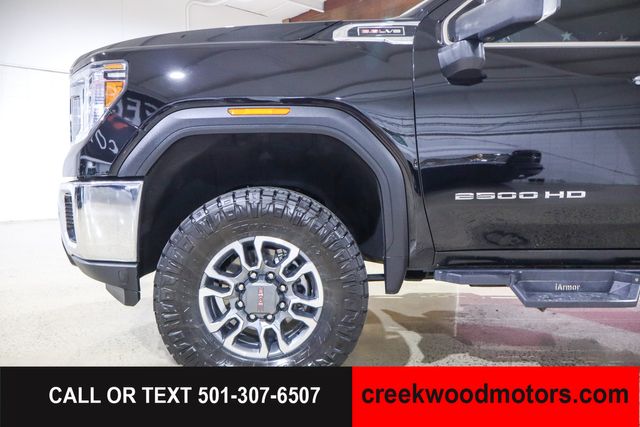 2021 GMC Sierra 2500HD SLT 4x4 Crew Cab 6.6L GAS LEVELED 1 Owner Black