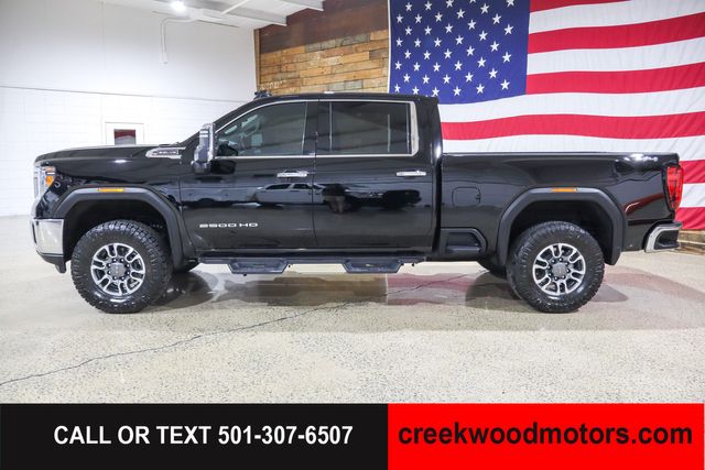 2021 GMC Sierra 2500HD SLT 4x4 Crew Cab 6.6L GAS LEVELED 1 Owner Black 2021 GMC Sierra 2500HD SLT 4x4 Crew Cab 6.6L GAS LEVELED 1 Owner Black