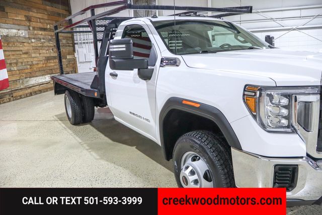 2021 GMC Sierra 3500HD CC FLATBED Regular Cab 2WD Dually 6.6L Gas 1 Owner
