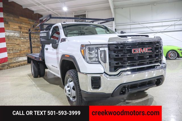 2021 GMC Sierra 3500HD CC FLATBED Regular Cab 2WD Dually 6.6L Gas 1 Owner
