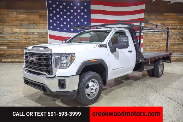 2021 GMC Sierra 3500HD CC FLATBED Regular Cab 2WD Dually 6.6L Gas 1 Owner