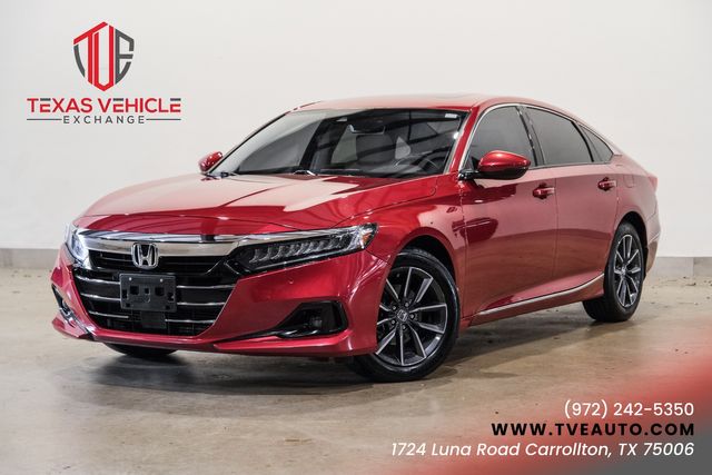 2021 Honda Accord EX-L AUTO, ROOF,BACK-UP CAM, HTD LTH, 61K MILES | Carrollton, TX | Texas Vehicle Exchange