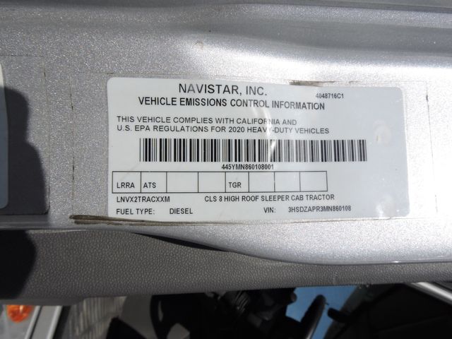 2021 International LT625 Sleeper