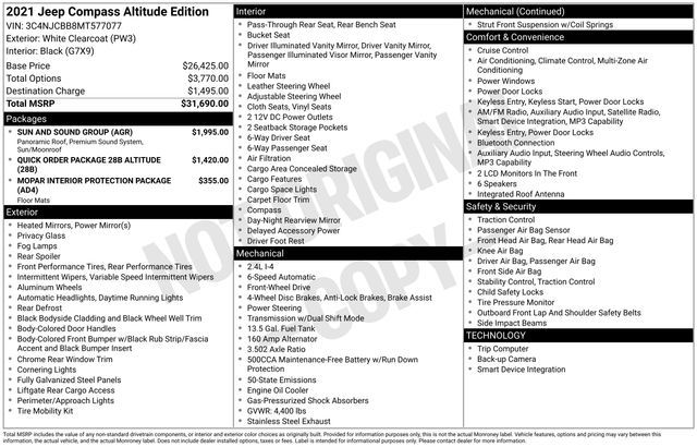 2021 Jeep Compass Altitude