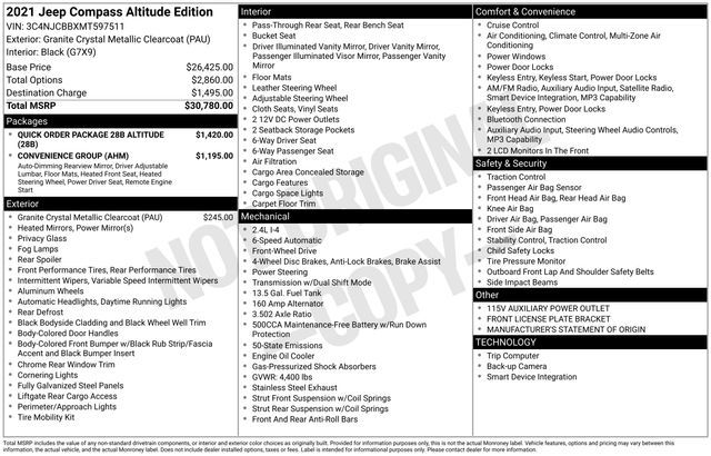 2021 Jeep Compass Altitude