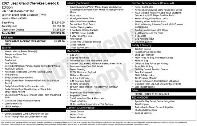 2021 Jeep Grand Cherokee Laredo E