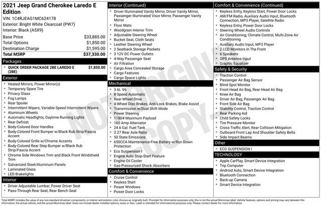 2021 Jeep Grand Cherokee Laredo E