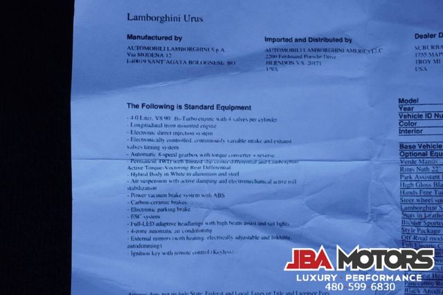 2021 Lamborghini Urus AWD SUV | MESA, AZ | JBA MOTORS