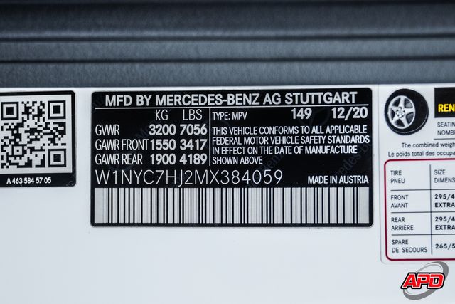 2021 Mercedes-Benz G-Class AMG G 63 2021 Mercedes-Benz G-Class AMG G 63