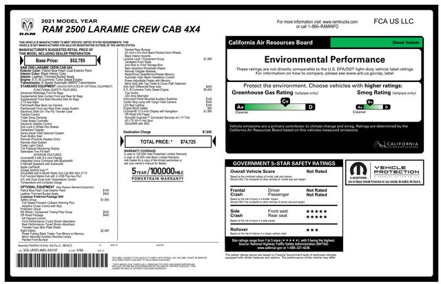 2021 Ram 2500 Laramie 2021 Ram 2500 Laramie