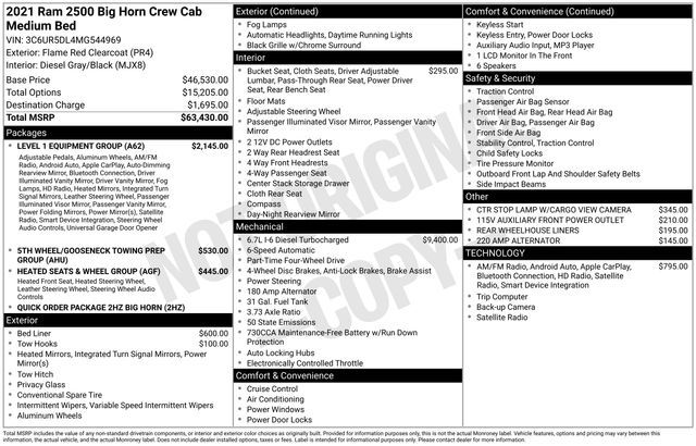 2021 Ram 2500 Big Horn