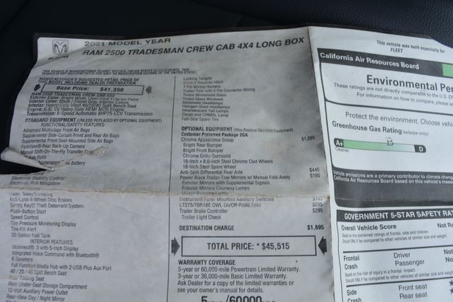2021 Ram 2500 Tradesman
