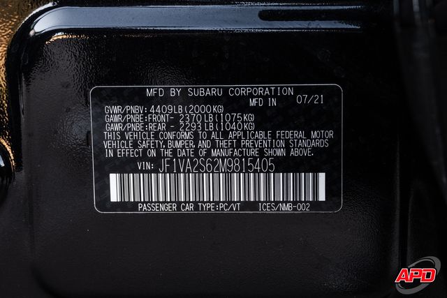 2021 Subaru WRX STI Limited