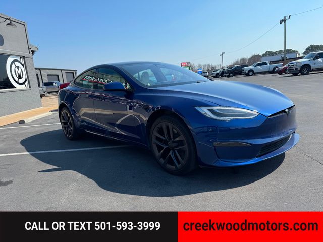2021 Tesla Model S Plaid Carbon Low Miles Blue 21s Financing NICE