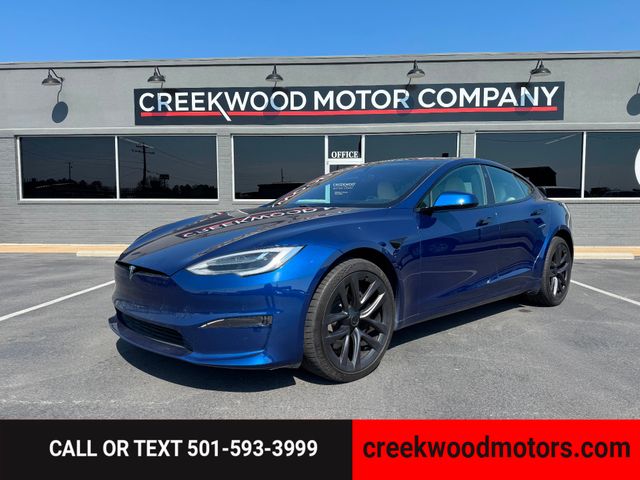2021 Tesla Model S Plaid Carbon Low Miles Blue 21s Financing NICE