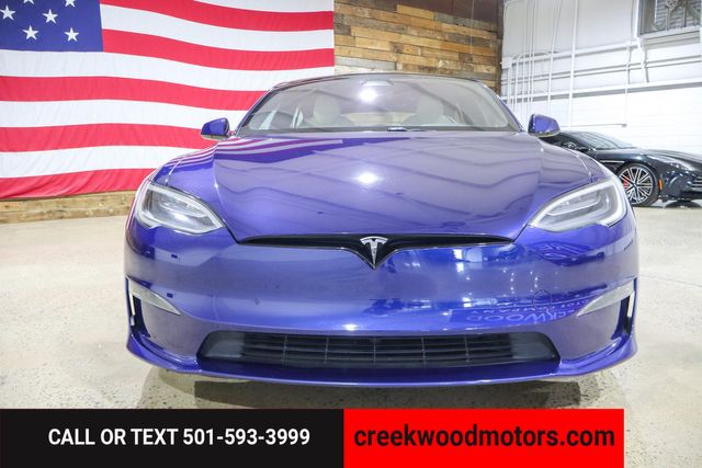 2021 Tesla Model S Plaid Carbon AWD Low Miles Blue 21s Financing NICE