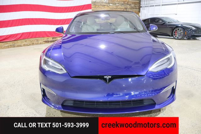 2021 Tesla Model S Plaid Carbon AWD Low Miles Blue 21s Financing NICE
