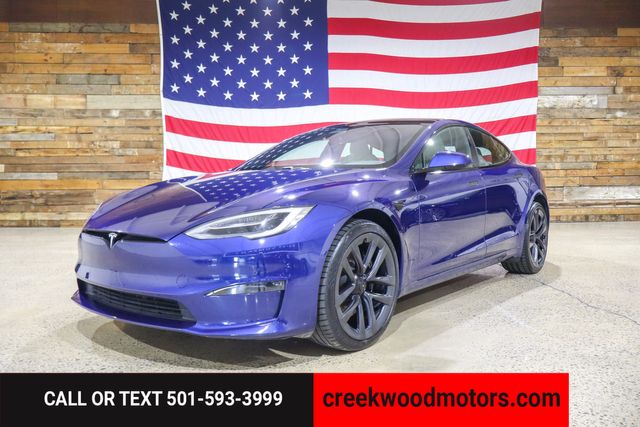 2021 Tesla Model S Plaid Carbon AWD Low Miles Blue 21s Financing NICE