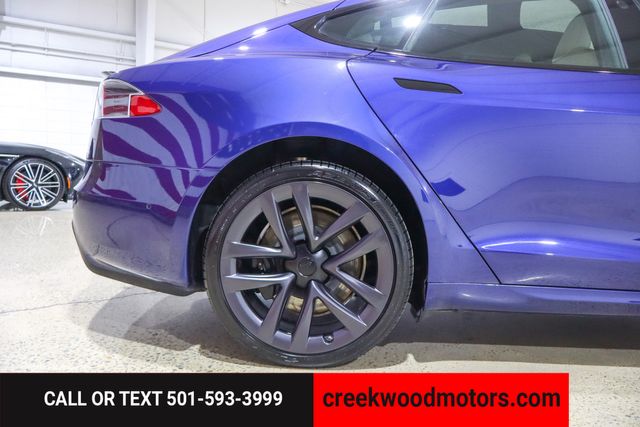 2021 Tesla Model S Plaid Carbon AWD Low Miles Blue 21s Financing NICE