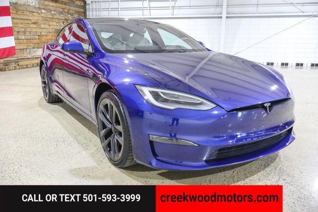 2021 Tesla Model S Plaid Carbon AWD Low Miles Blue 21s Financing NICE
