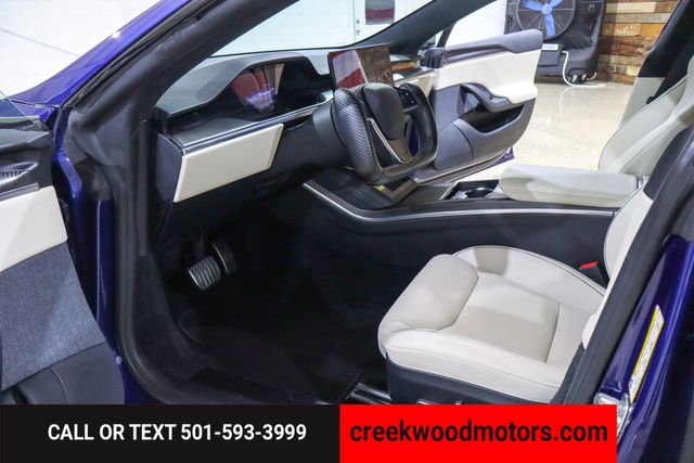 2021 Tesla Model S Plaid Carbon AWD Low Miles Blue 21s Financing NICE