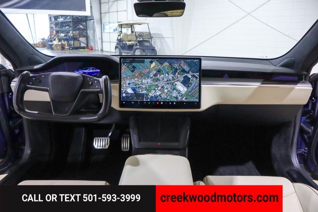 2021 Tesla Model S Plaid Carbon AWD Low Miles Blue 21s Financing NICE