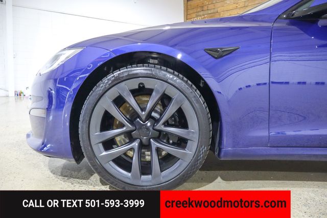 2021 Tesla Model S Plaid Carbon AWD Low Miles Blue 21s Financing NICE