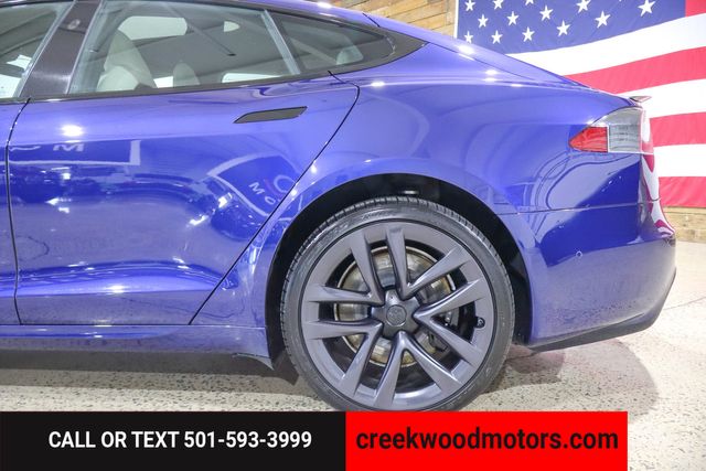 2021 Tesla Model S Plaid Carbon AWD Low Miles Blue 21s Financing NICE