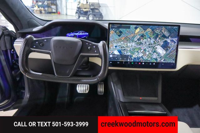 2021 Tesla Model S Plaid Carbon AWD Low Miles Blue 21s Financing NICE