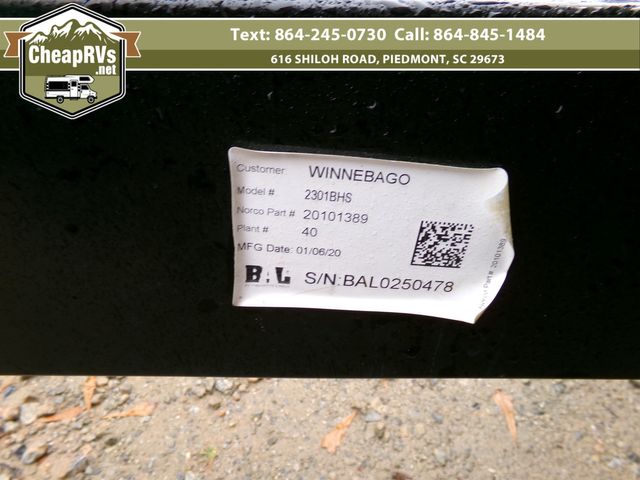 2021 Winnebago minnie 2301bhs  | Piedmont, SC | Cheap RV's LLC