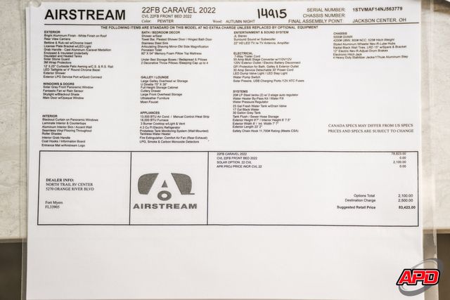 2022 Airstream 22FB Caravel