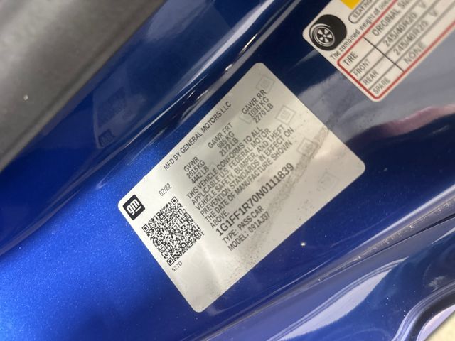 2022 Chevrolet Camaro LT1 2022 Chevrolet Camaro LT1