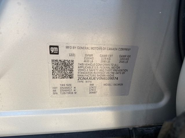 2022 Chevrolet EQUINOX LT AWD 49K LOW MILES WeFinance | Canton, Ohio | Ohio Auto Warehouse LLC