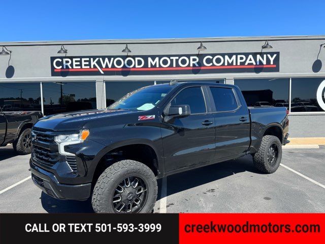2022 Chevrolet Silverado 1500 RST 4x4 Crew Cab LIFTED Black 20s 1Owner Financing