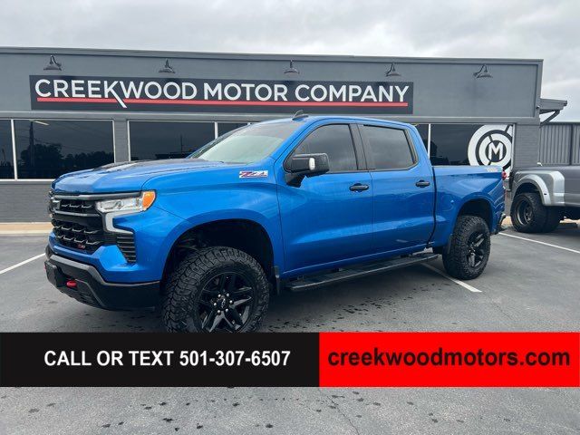 2022 Chevrolet Silverado 1500 LT Trail Boss 4x4 Crew Cab Sunroof Blue LEVELED