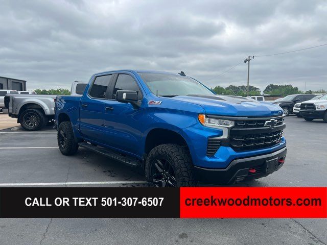 2022 Chevrolet Silverado 1500 LT Trail Boss 4x4 Crew Cab Sunroof Blue LEVELED