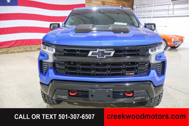 2022 Chevrolet Silverado 1500 LT Trail Boss 4x4 Crew Cab Sunroof Blue LEVELED 2022 Chevrolet Silverado 1500 LT Trail Boss 4x4 Crew Cab Sunroof Blue LEVELED