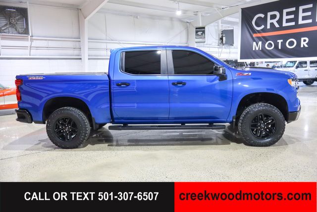 2022 Chevrolet Silverado 1500 LT Trail Boss 4x4 Crew Cab Sunroof Blue LEVELED 2022 Chevrolet Silverado 1500 LT Trail Boss 4x4 Crew Cab Sunroof Blue LEVELED