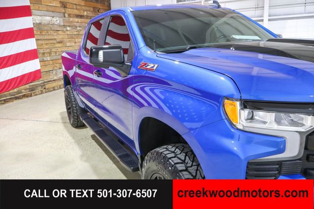2022 Chevrolet Silverado 1500 LT Trail Boss 4x4 Crew Cab Sunroof Blue LEVELED 2022 Chevrolet Silverado 1500 LT Trail Boss 4x4 Crew Cab Sunroof Blue LEVELED