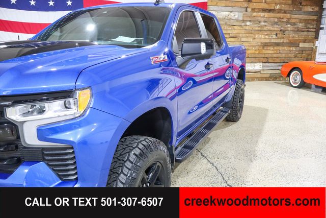 2022 Chevrolet Silverado 1500 LT Trail Boss 4x4 Crew Cab Sunroof Blue LEVELED