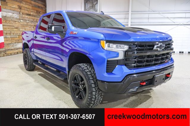 2022 Chevrolet Silverado 1500 LT Trail Boss 4x4 Crew Cab Sunroof Blue LEVELED