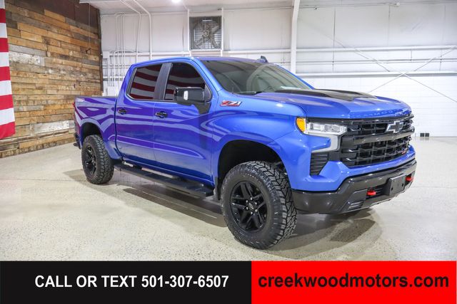 2022 Chevrolet Silverado 1500 LT Trail Boss 4x4 Crew Cab Sunroof Blue LEVELED
