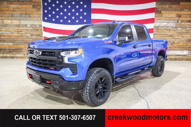 2022 Chevrolet Silverado 1500 LT Trail Boss 4x4 Crew Cab Sunroof Blue LEVELED