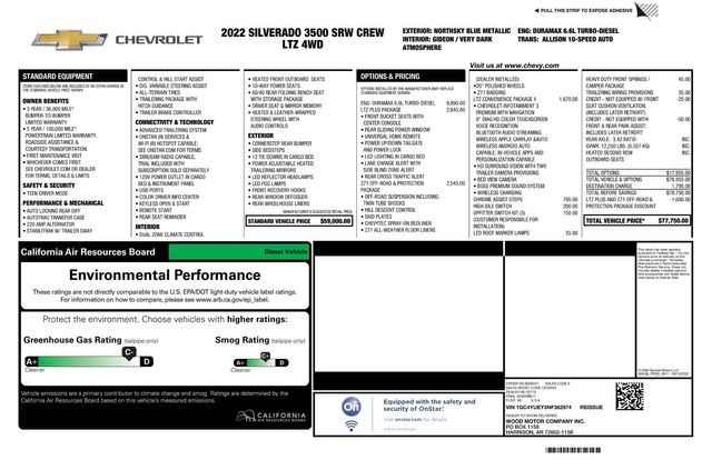 2022 Chevrolet Silverado 3500HD LTZ 2022 Chevrolet Silverado 3500HD LTZ