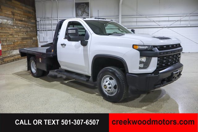 2022 Chevrolet Silverado 3500HD CC FLATBED Dually 4x4 Duramax Diesel Allison 1 Owner