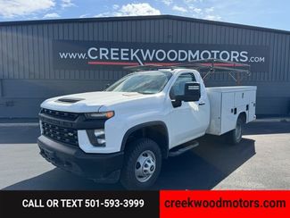 2022 Chevrolet Silverado 3500HD Chassis REG Cab 4x4 GAS UTILITY BED Financing White NICE