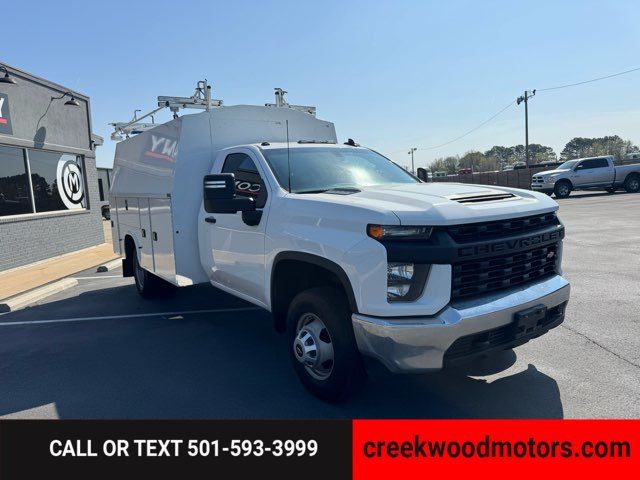 2022 Chevrolet Silverado 3500HD Chassis Cab WT REG CAB GAS Utility Bed 1 Owner White Financing