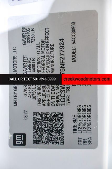 2022 Chevrolet Silverado 3500HD LT 2wd 6.6 GAS Utility Flatbed Work Truck REG Cab