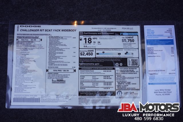 2022 Dodge Challenger RT R/T Scat Pack Widebody Factory Wide Body SRT8 HEMI | MESA, AZ | JBA MOTORS 2022 Dodge Challenger RT R/T Scat Pack Widebody Factory Wide Body SRT8 HEMI | MESA, AZ | JBA MOTORS