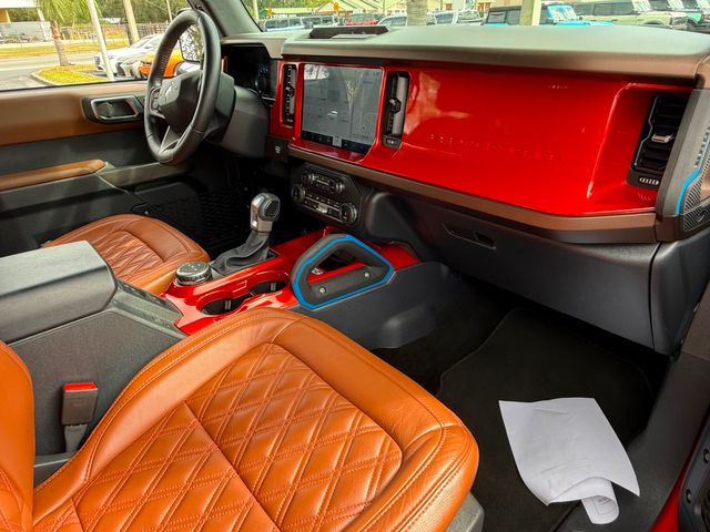 2022 Ford Bronco V6 HOT PEPPER OBX LUX LEATHER 5" LIFT 37"s DV8 OCD | Plant City, FL | psv5 DEMO - Bayshore Automotive